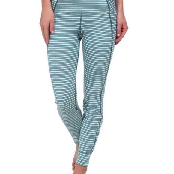Patagonia Capilene 3 Midweight Striped Legging Baselayer - Picture 1 of 10
